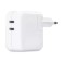 USB CHARGER  MW2K3ZM/A 35W 2xUSB-C  WHITE